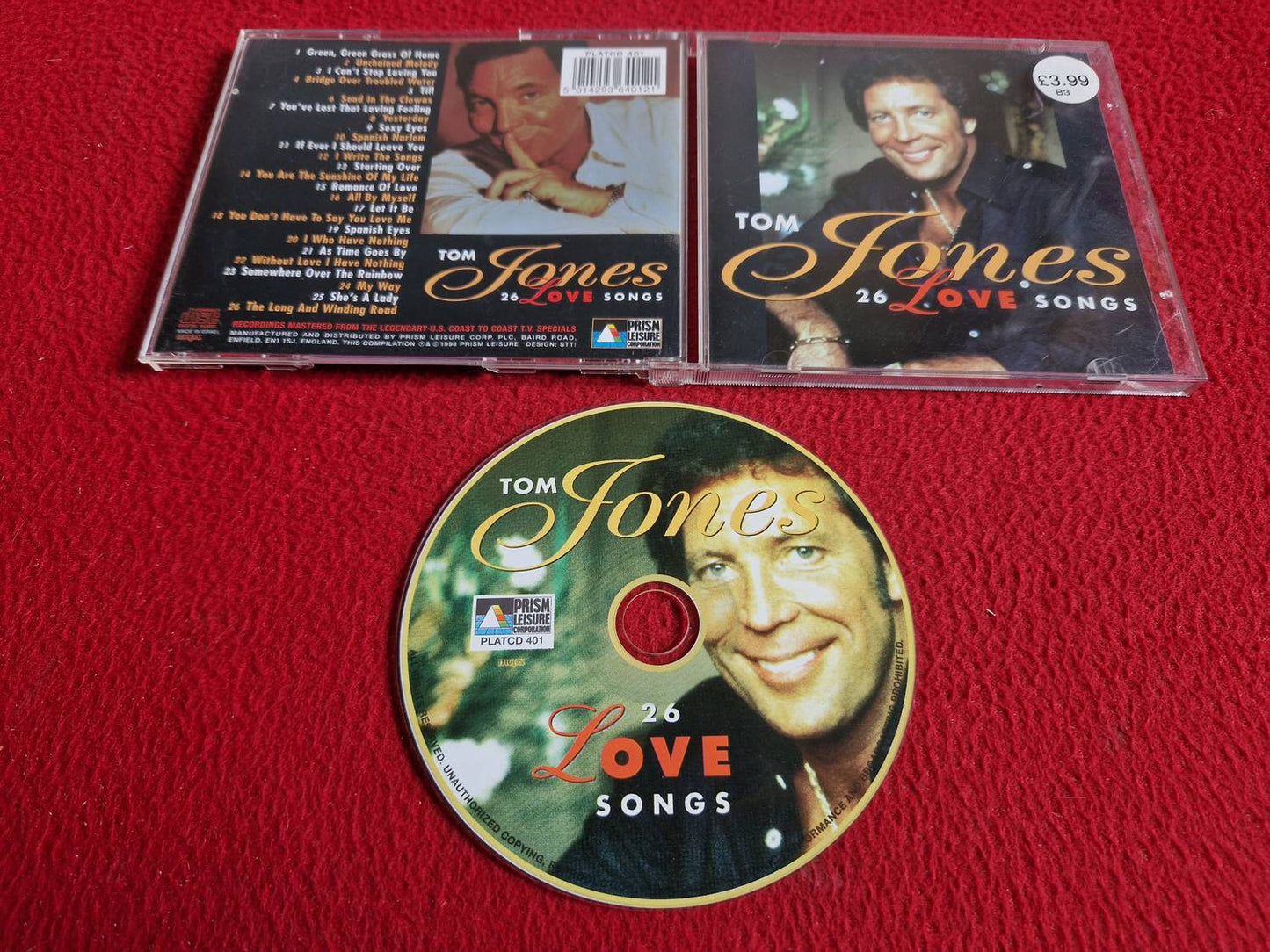 TOM JONES 26 LOVE SONGS CD