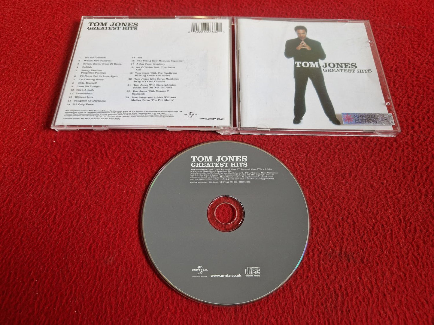 TOM JONES GREATEST HITS CD