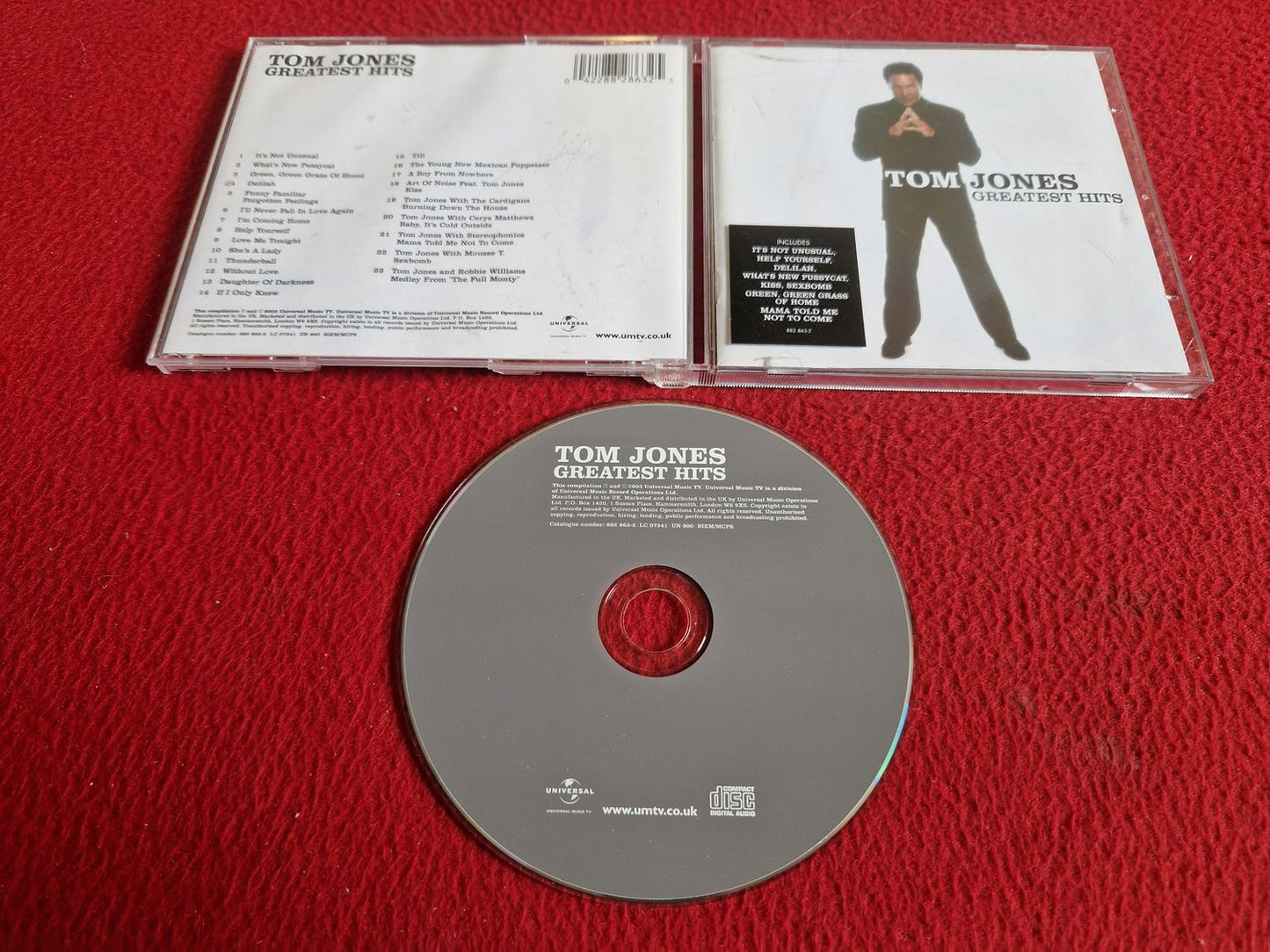 TOM JONES GREATEST HITS CD