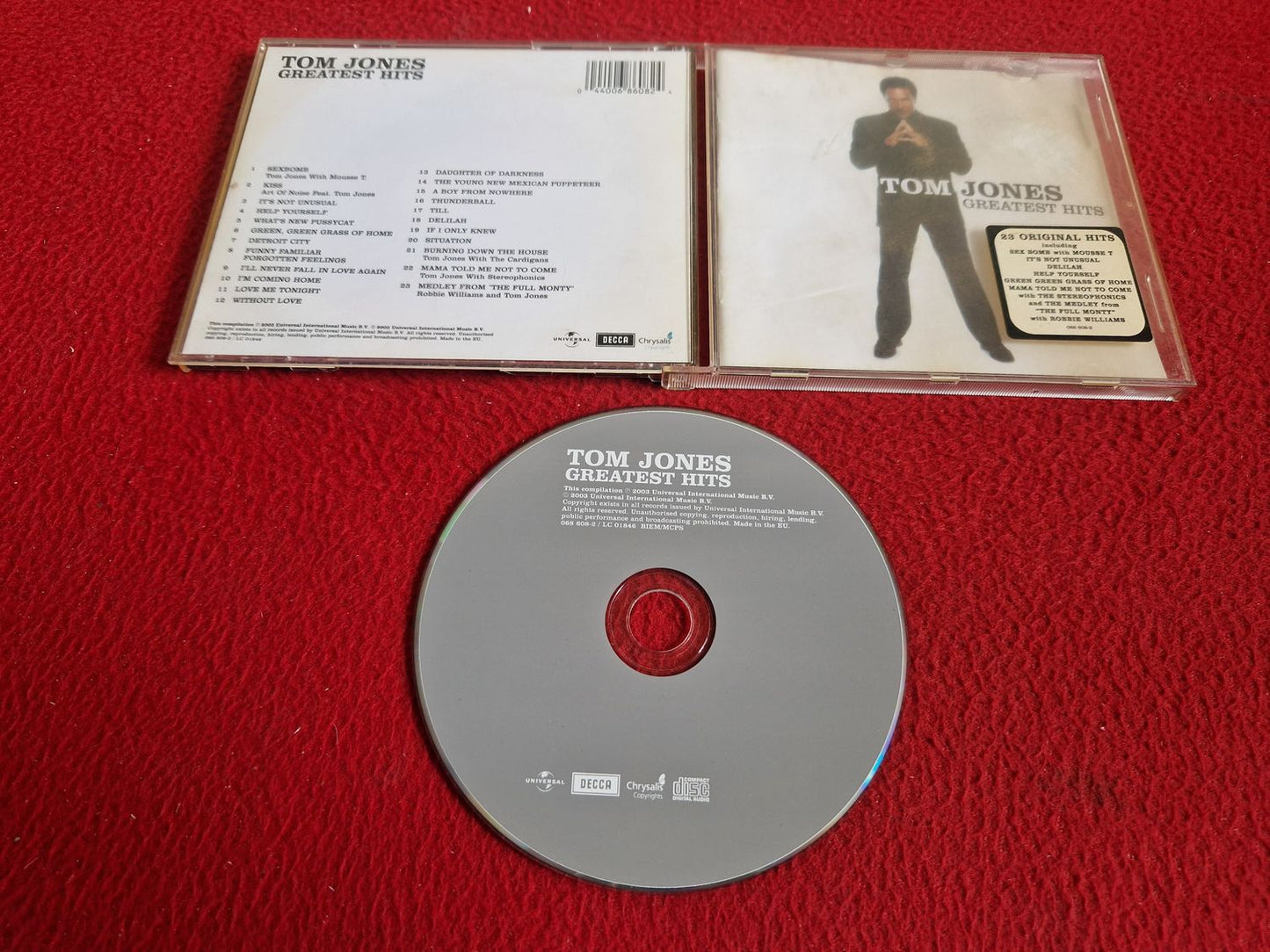 TOM JONES GREATEST HITS CD