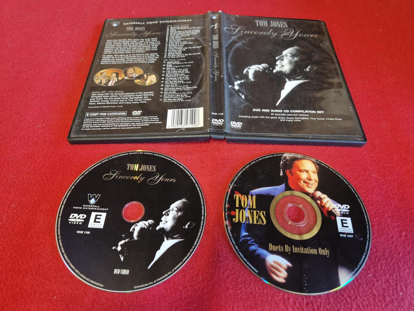 TOM JONES SINCERELY YOURS till DVD