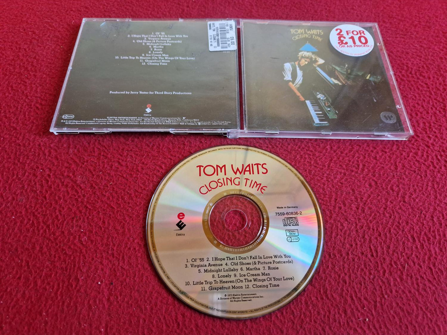 TOM WAITS CLOSING TIME CD