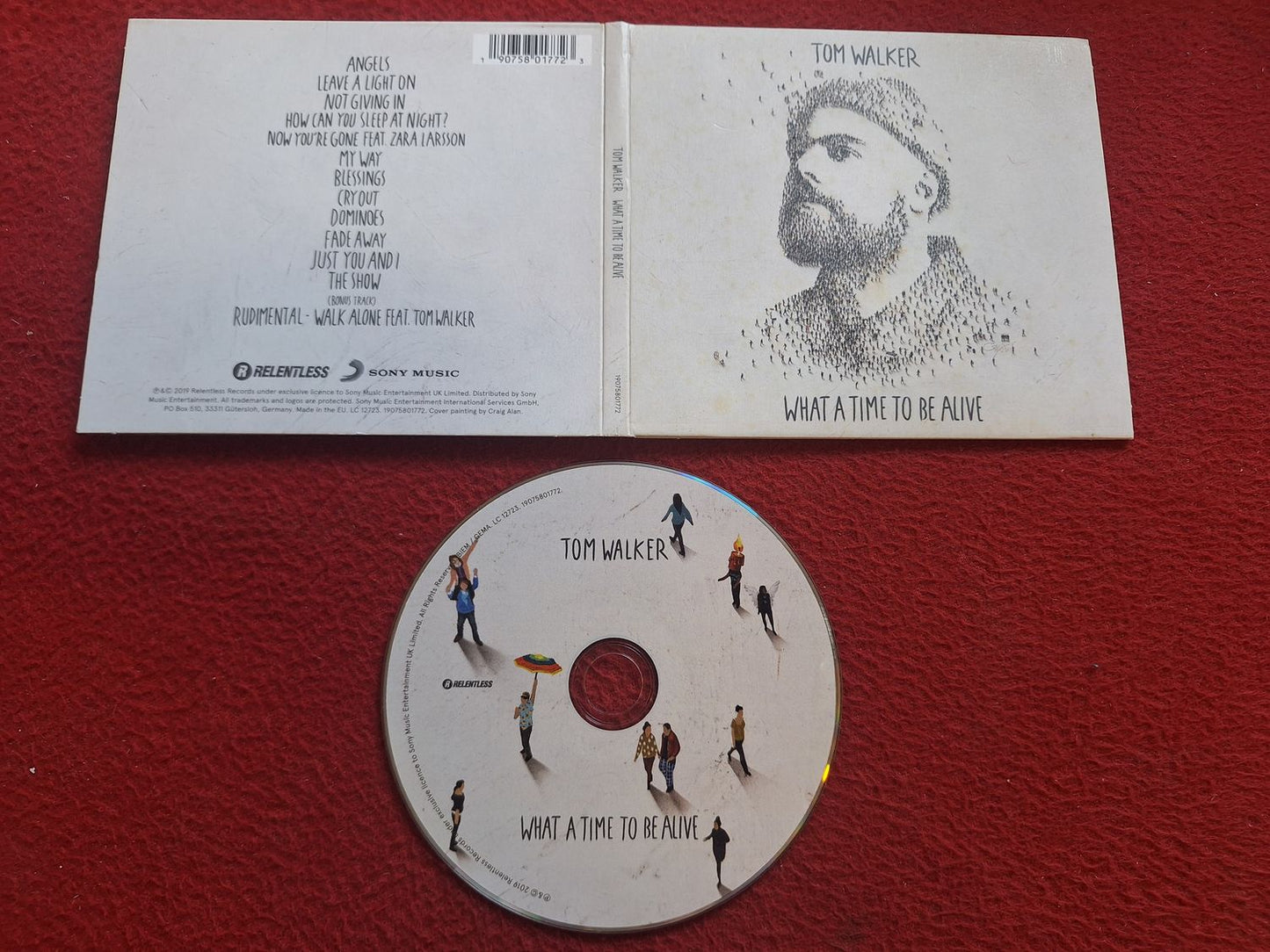 TOM WALKER WHAT A TIME TO BE ALIVE CD