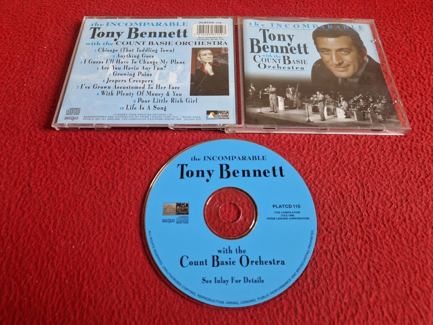 TONY BENNETT WITH THE COUNT BASIE ORCHESTRA THE INCOMPARABLE CD