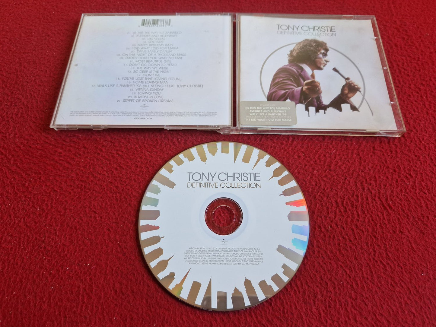 TONY CHRISTIE DEFINITIVE COLLECTION CD