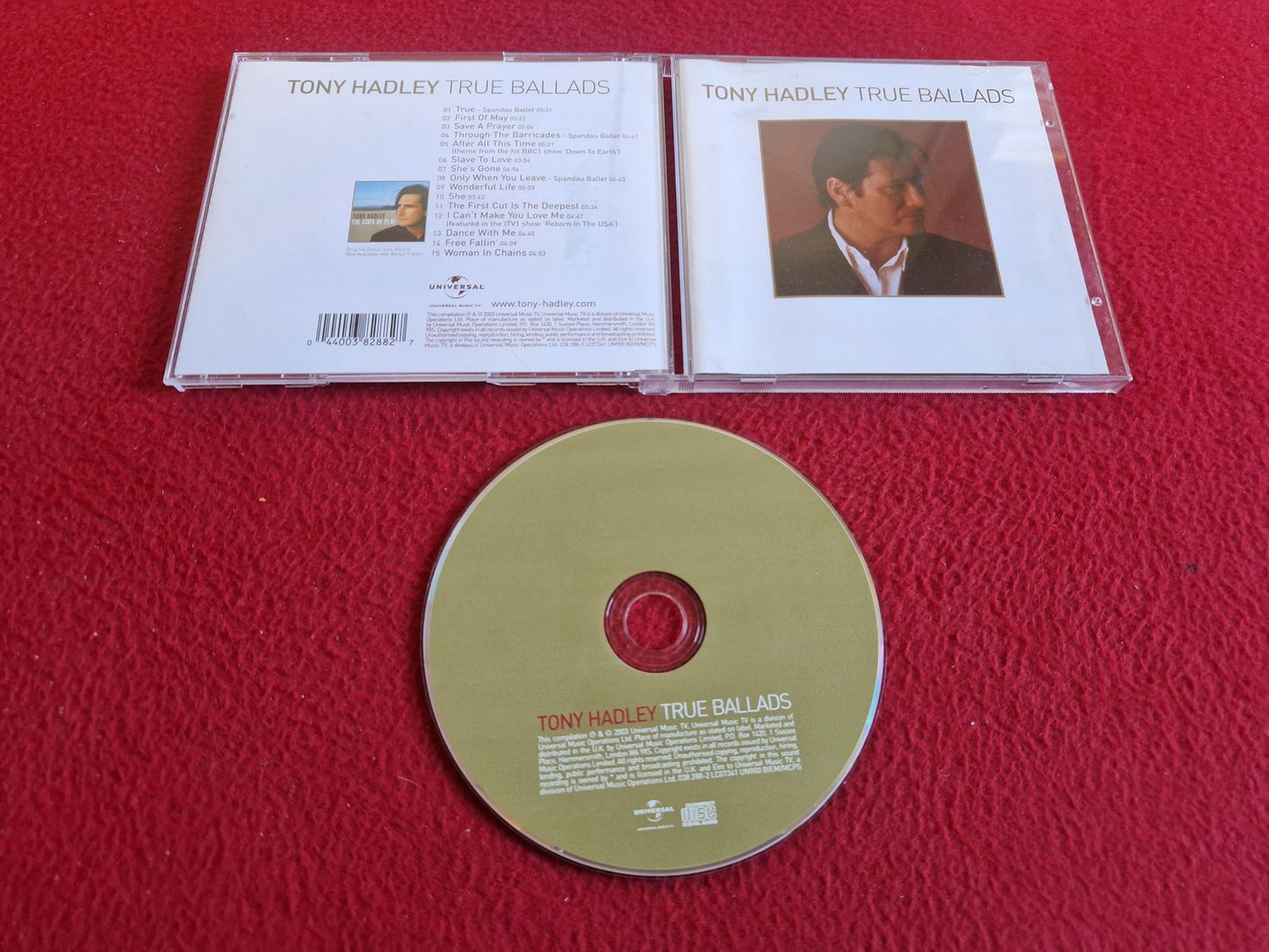 TONY HADLEY TRUE BALLADS CD