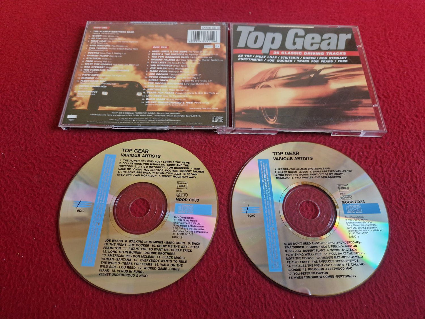 TOP GEAR 36 CLASSIC DRIVING TRACKS CD