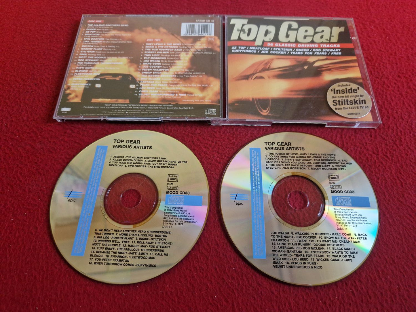 TOP GEAR 36 CLASSIC DRIVING TRACKS CD