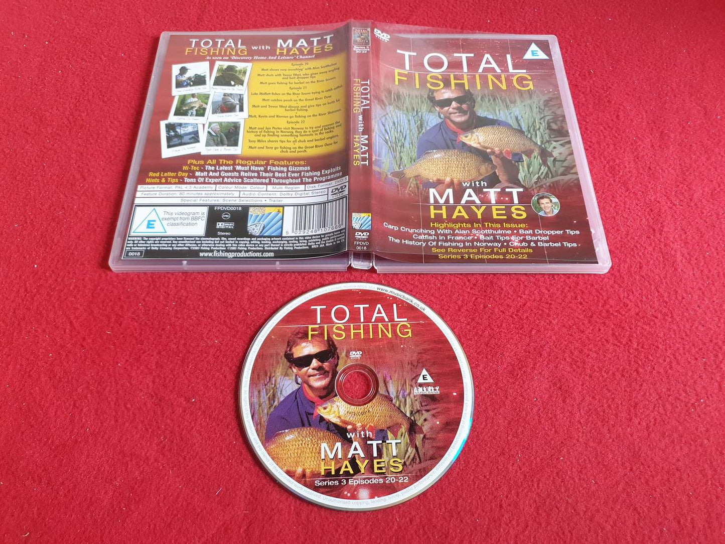 TOTAL FISHING WITH MATT HAYES CARP CRUNCHING W ALAN / BAIT DROPPER TIPS mfl DVD