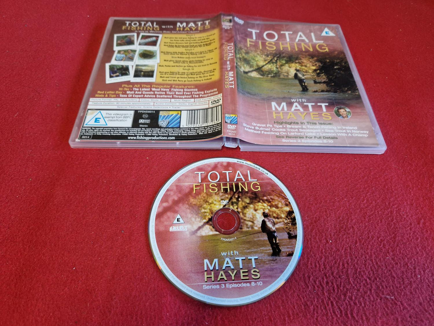 TOTAL FISHING WITH MATT HAYES till DVD