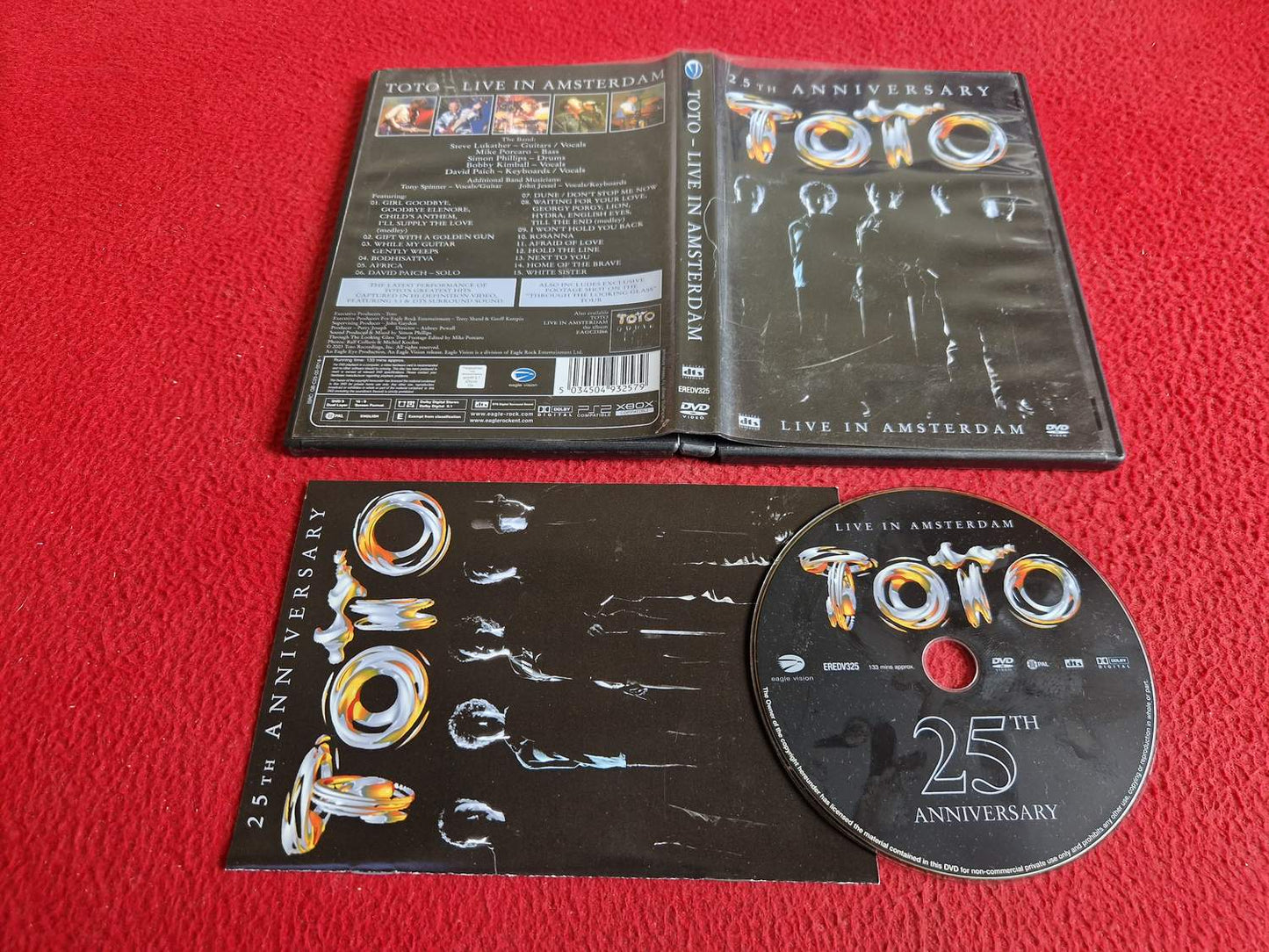 TOTO LIVE IN AMSTERDAM DVD