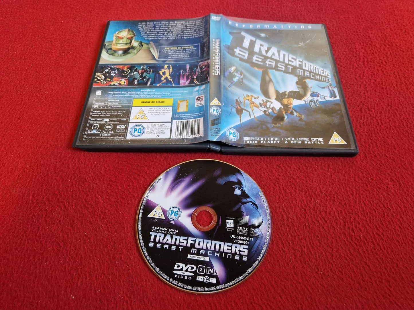TRANSFORMERS BEAST MACHINES DVD
