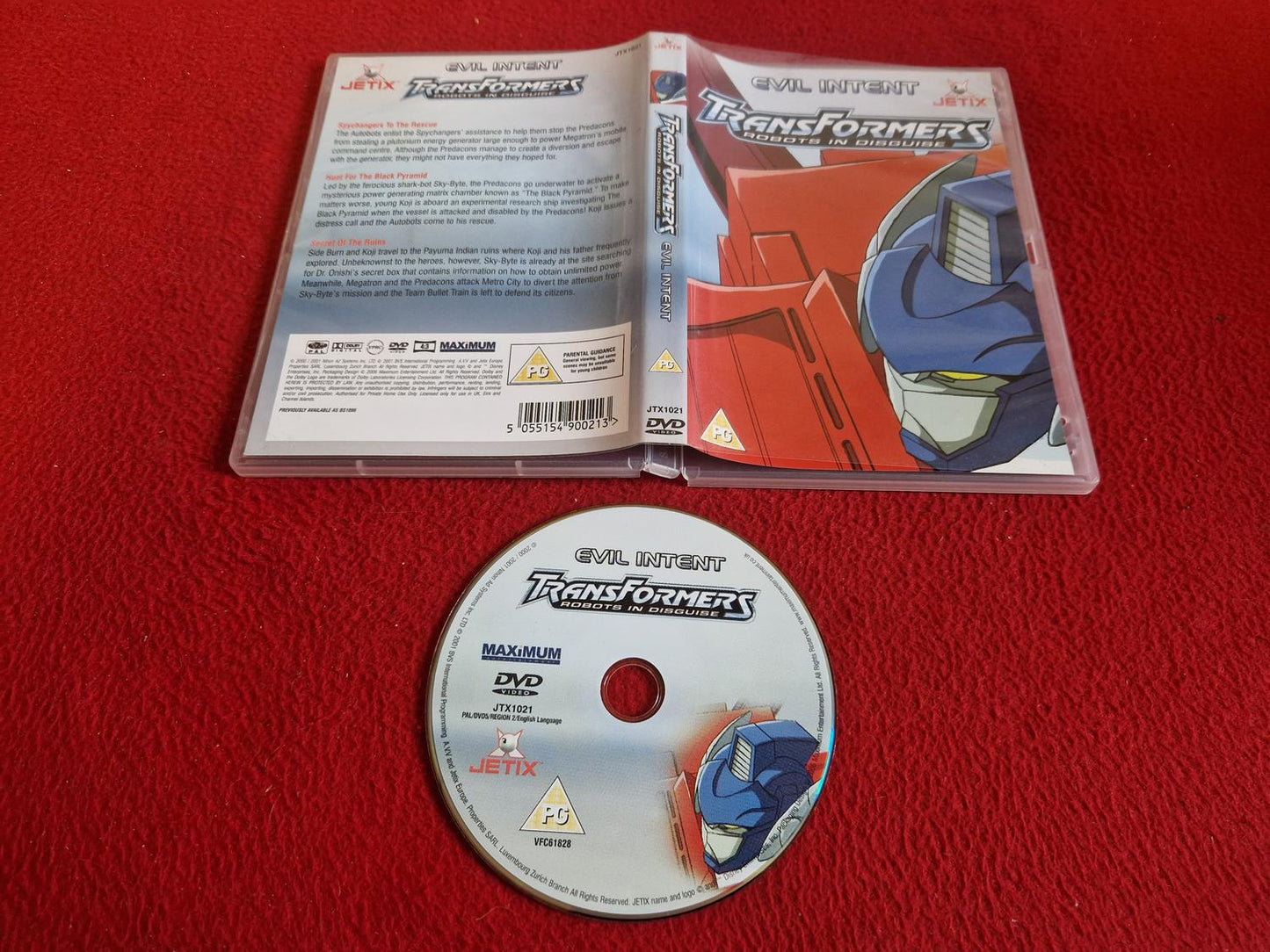 TRANSFORMERS ROBOTS IN DISGUISE EVIL INTENT DVD