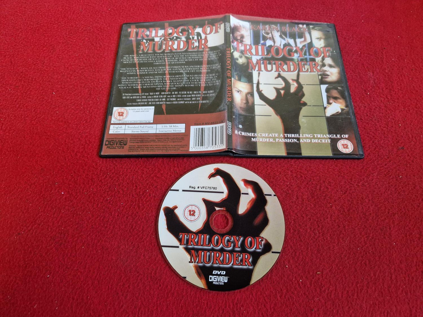 TRILOGY OF MURDER DVD