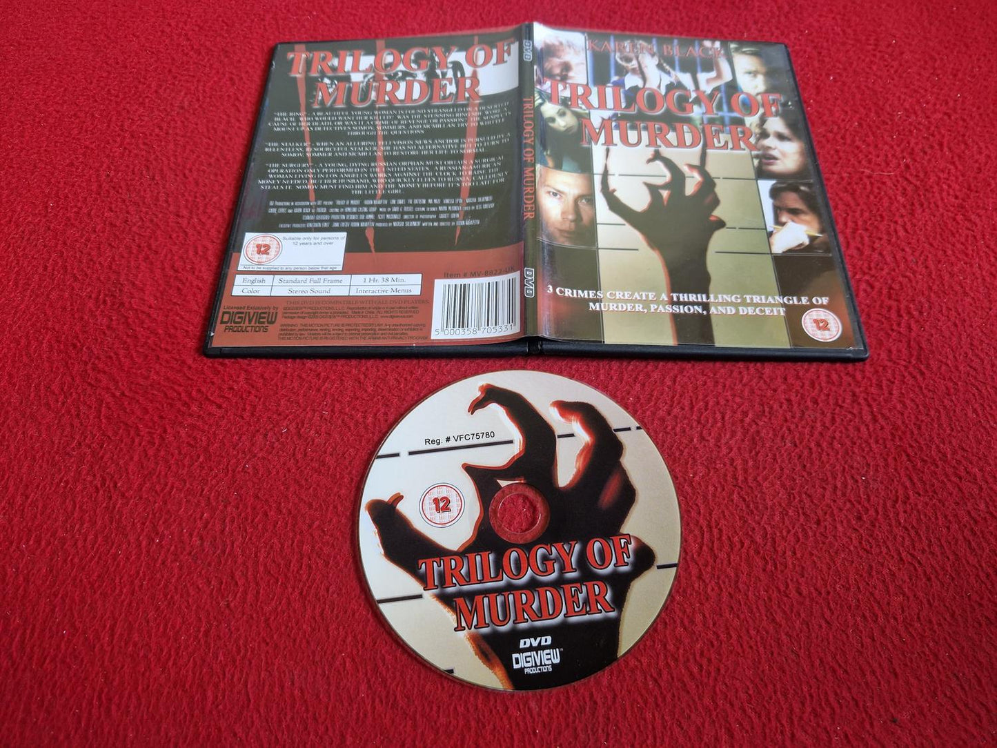 TRILOGY OF MURDER DVD