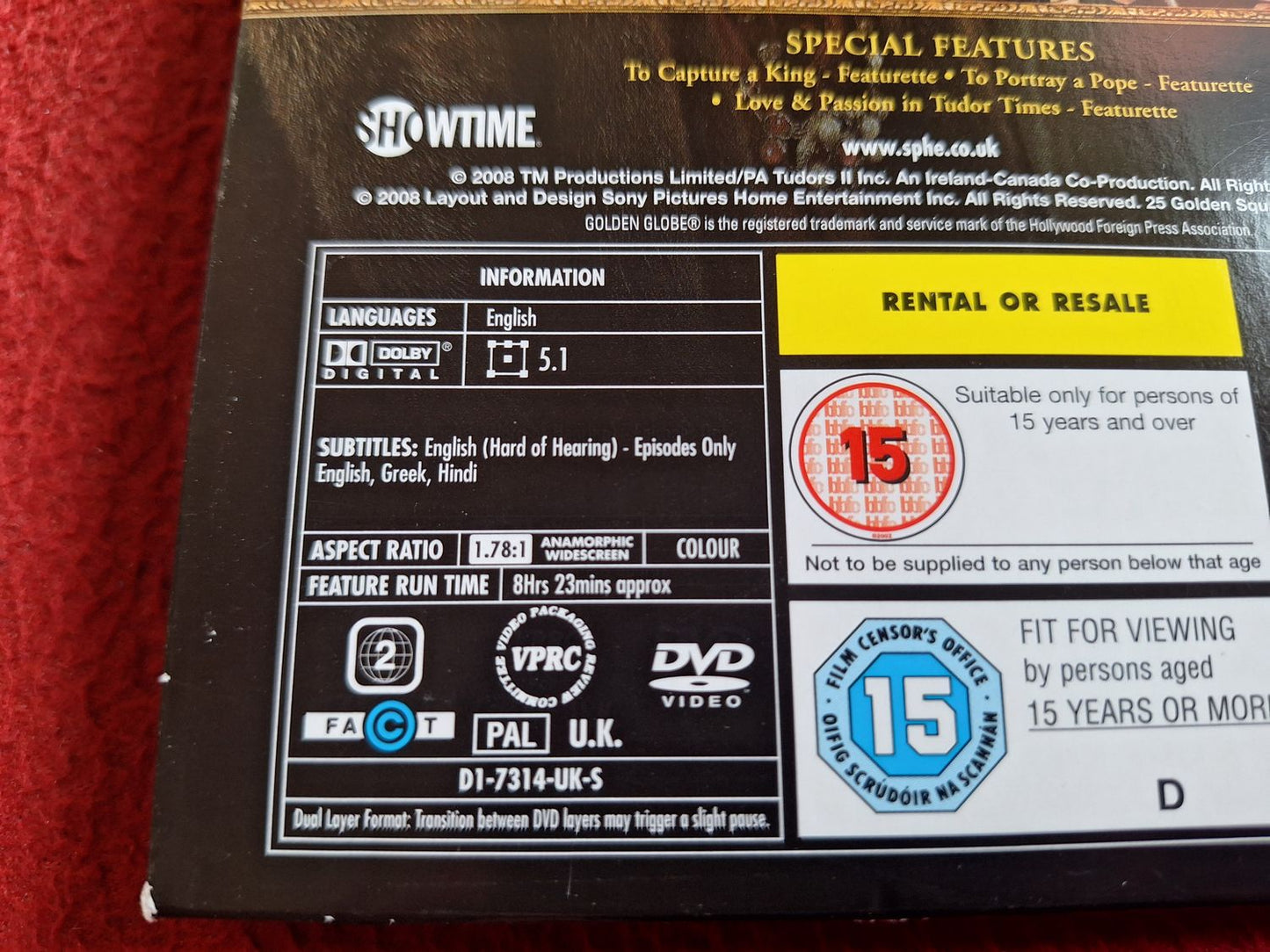 TUDORS SEASON 2 BOX DVD