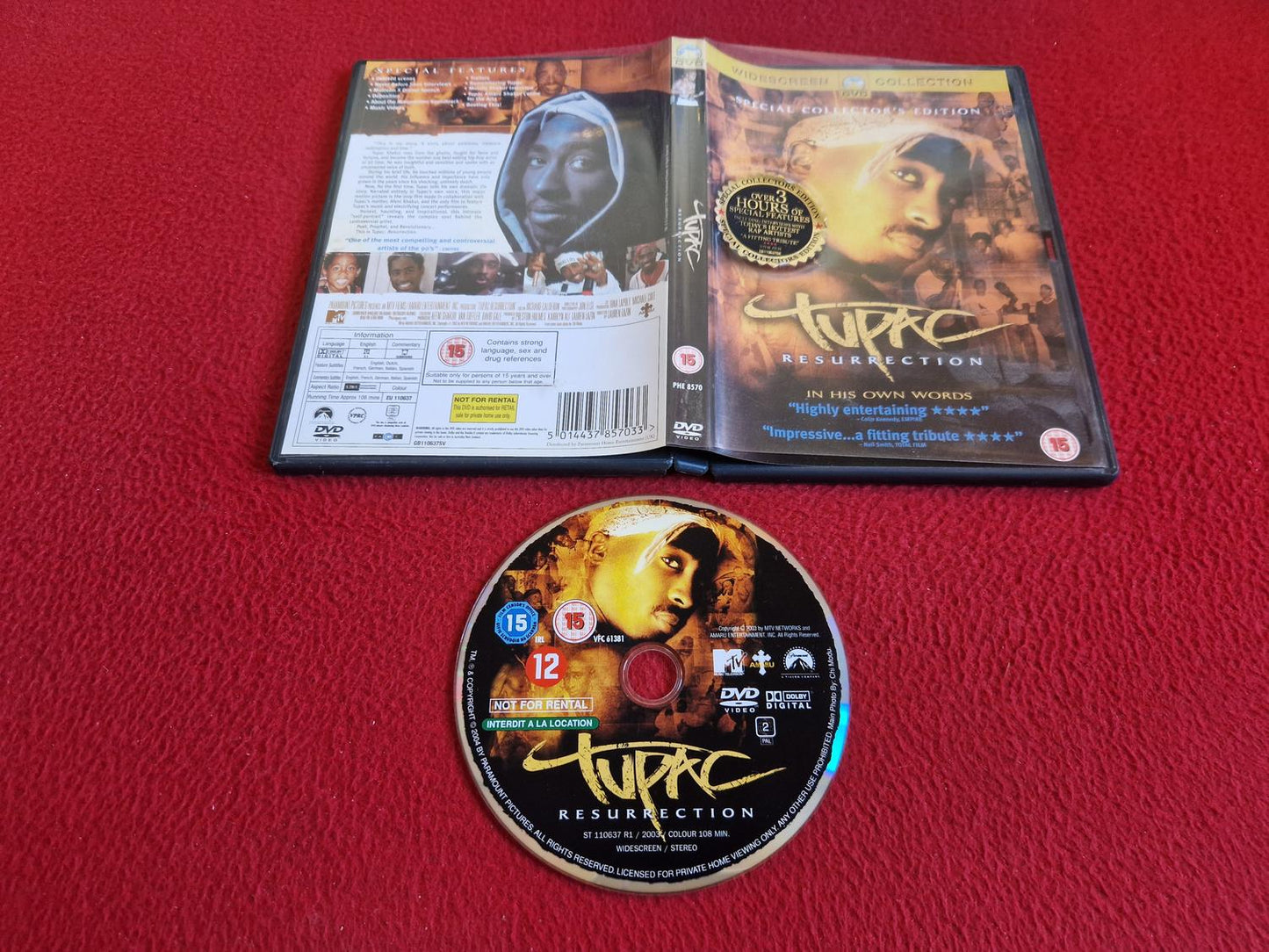 TUPAC RESURRECTION DVD