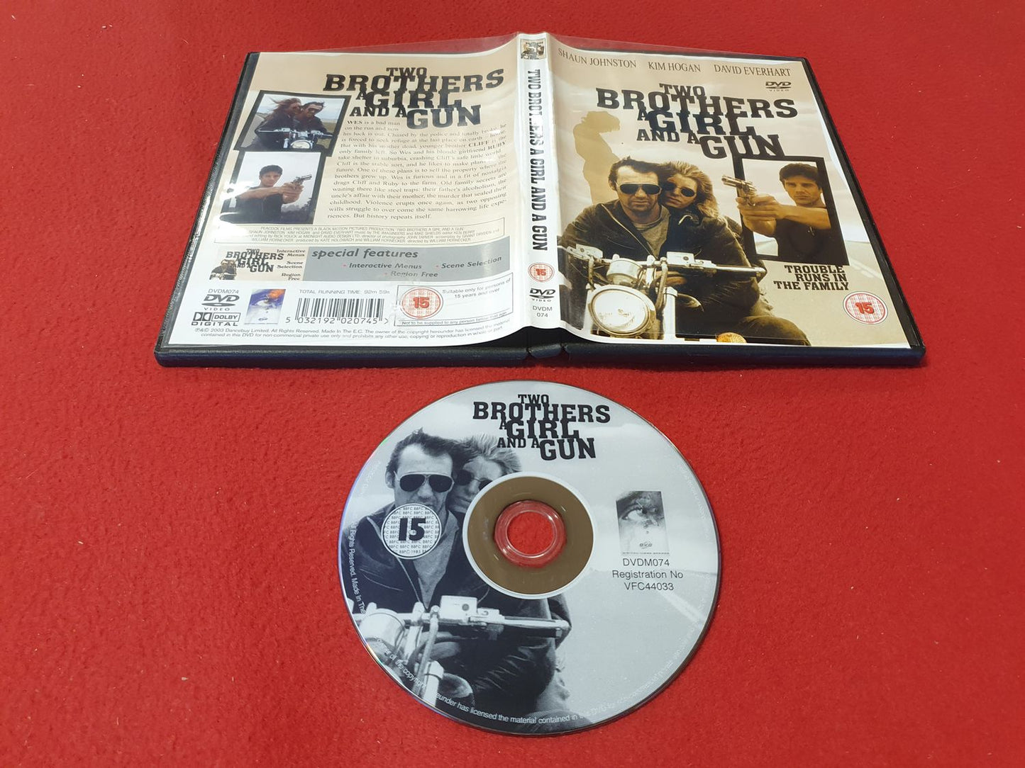 TWO BROTHERS A GIRL AND A GUN till DVD