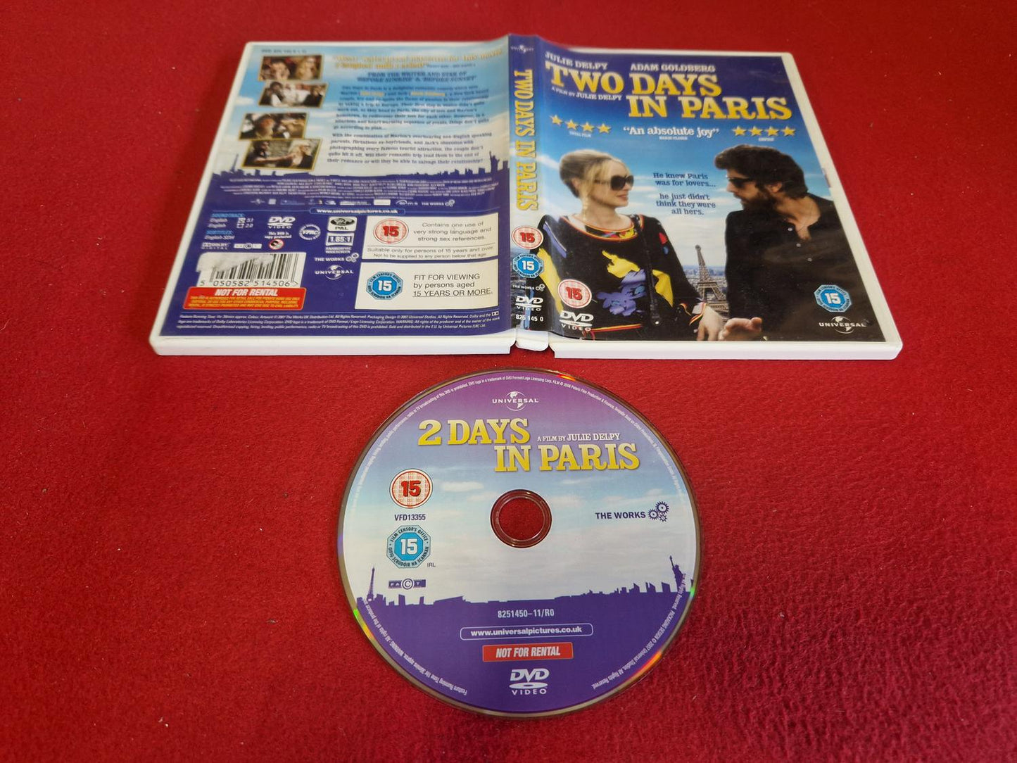 TWO DAYS IN PARIS till DVD