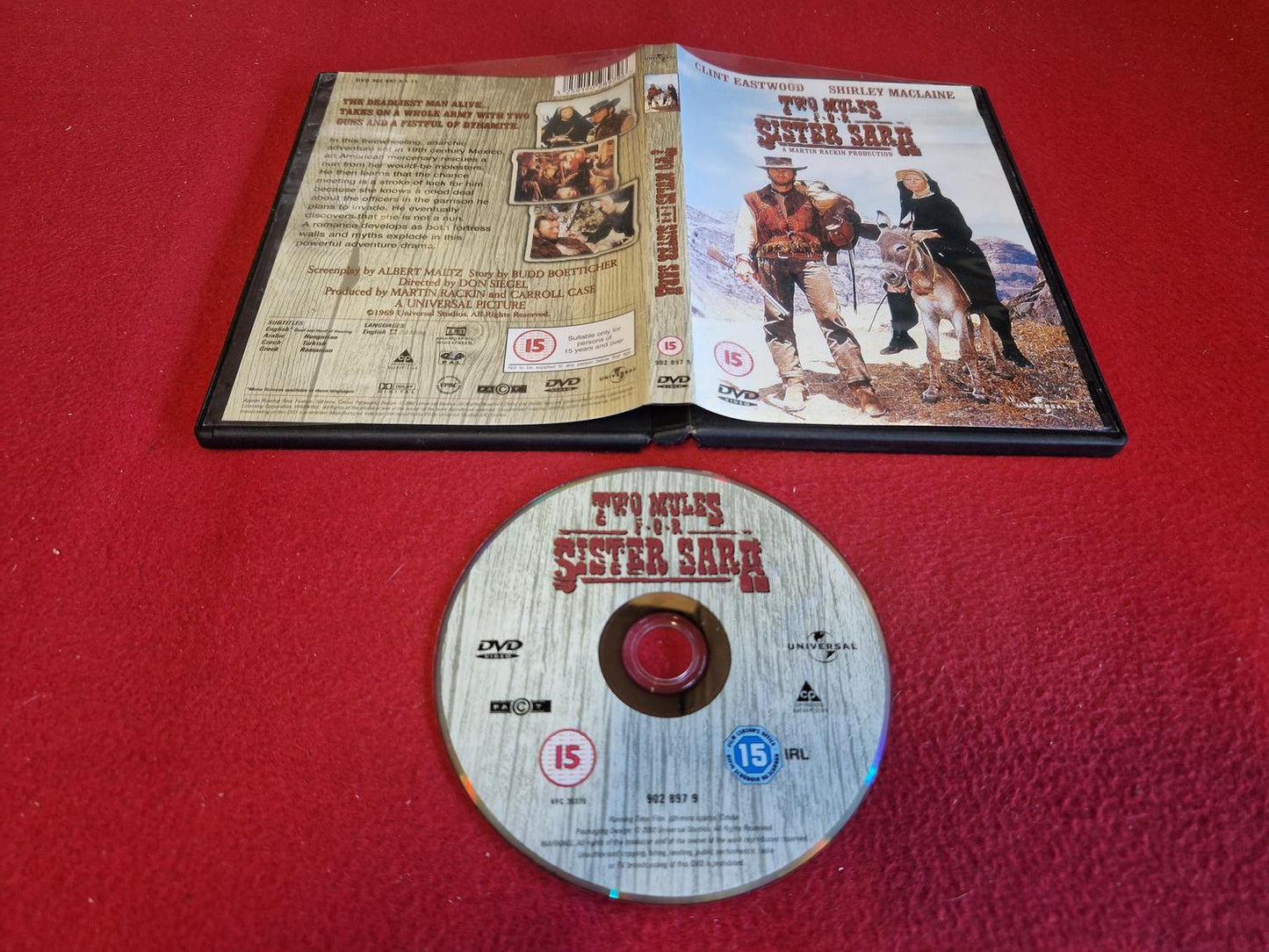 TWO MULES FOR SISTER SARA till DVD