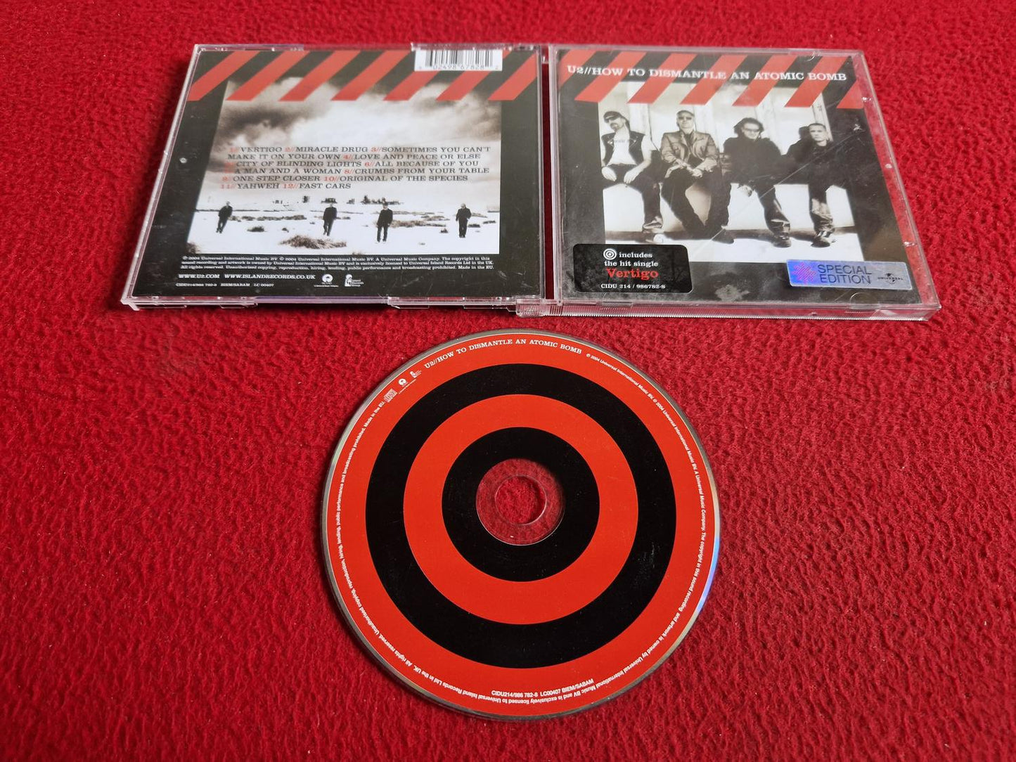 U2 HOW TO DISMANTLE AN ATOMIC BOMB CD