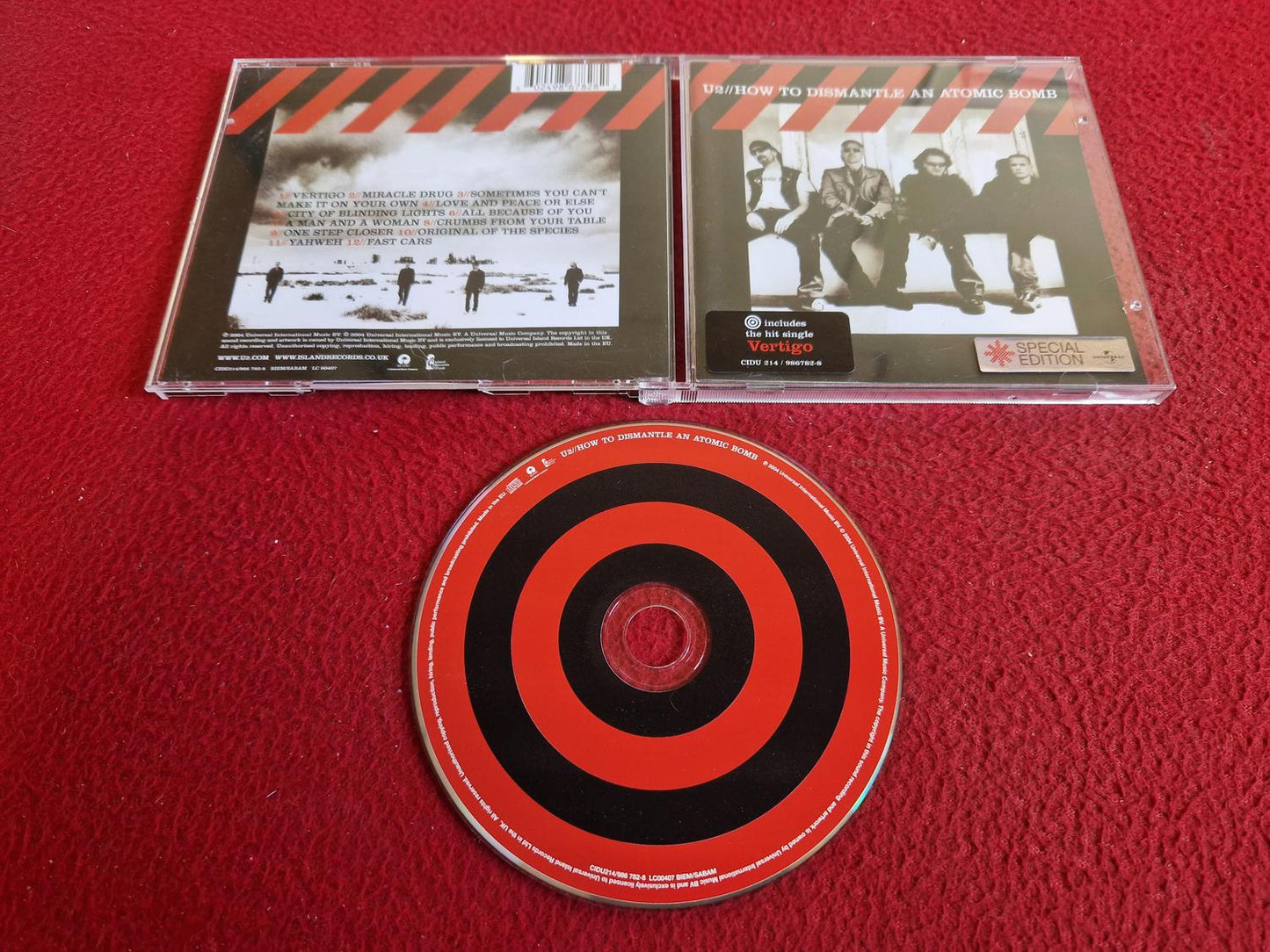 U2 HOW TO DISMANTLE AN ATOMIC BOMB CD