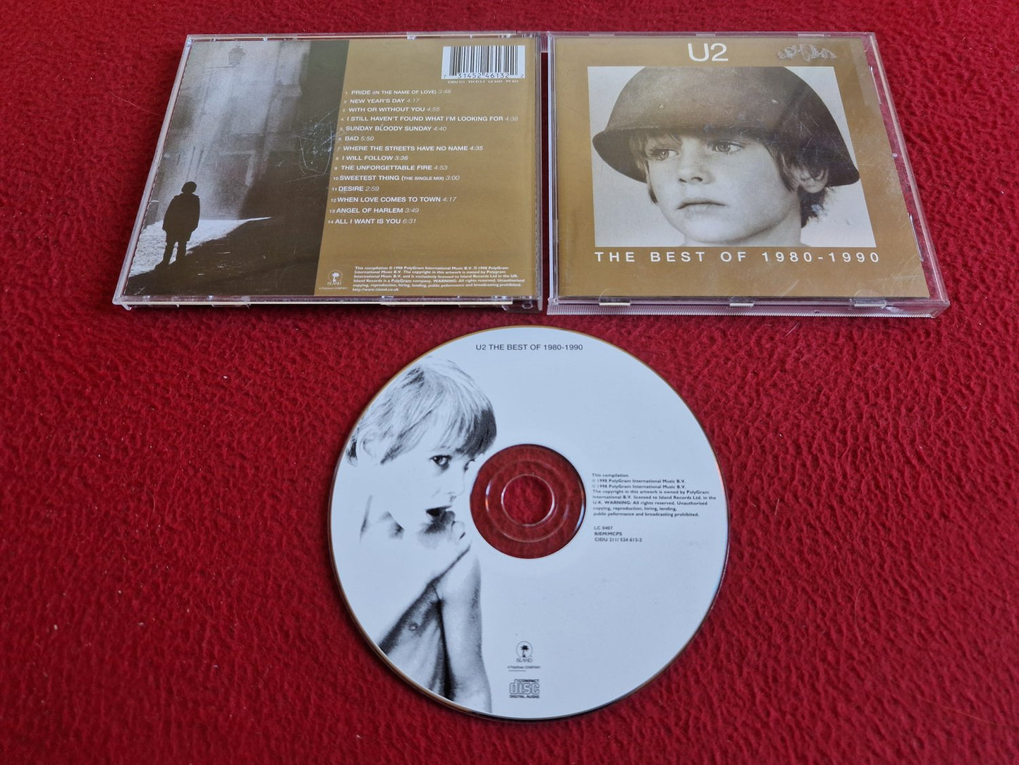 U2 THE BEST OF 1980 TO 1990 CD