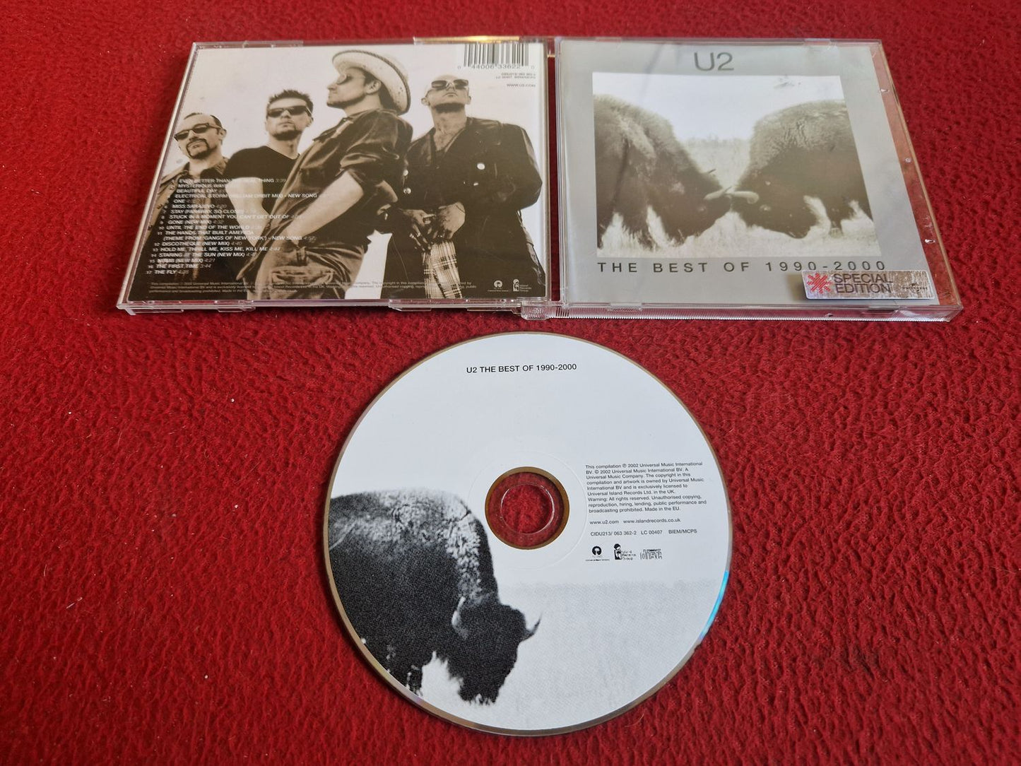 U2 THE BEST OF 1990 - 2000 CD