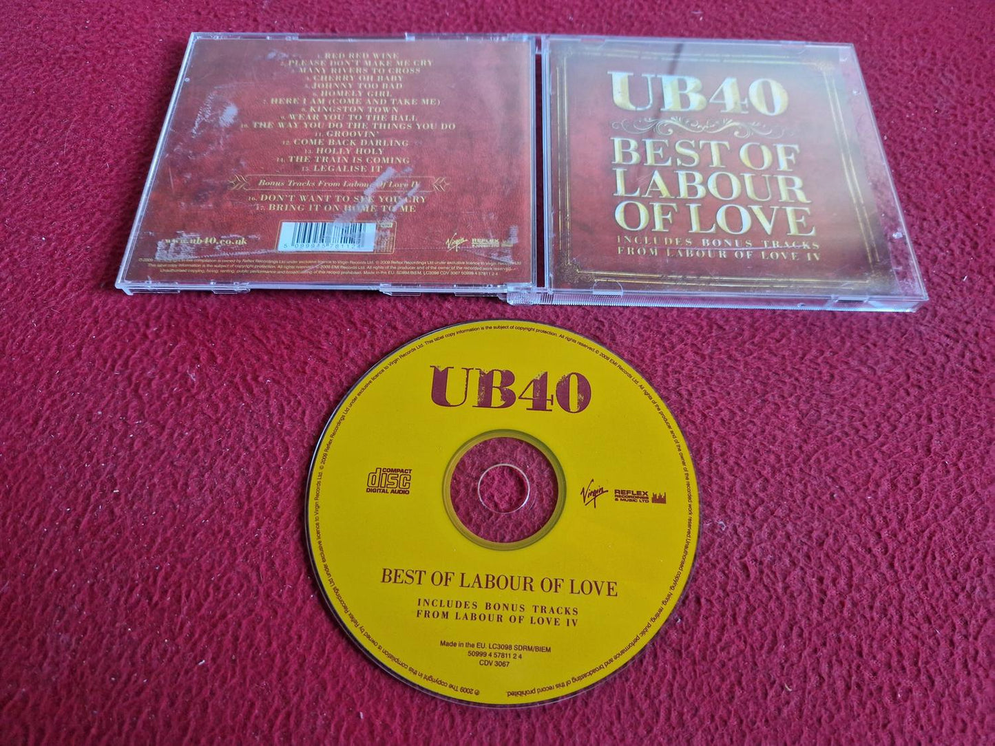 UB40 BEST OF LABOUR OF LOVE CD