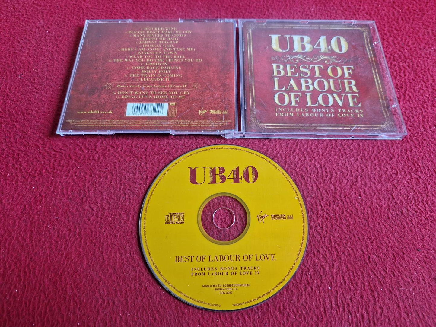 UB40 BEST OF LABOUR OF LOVE CD