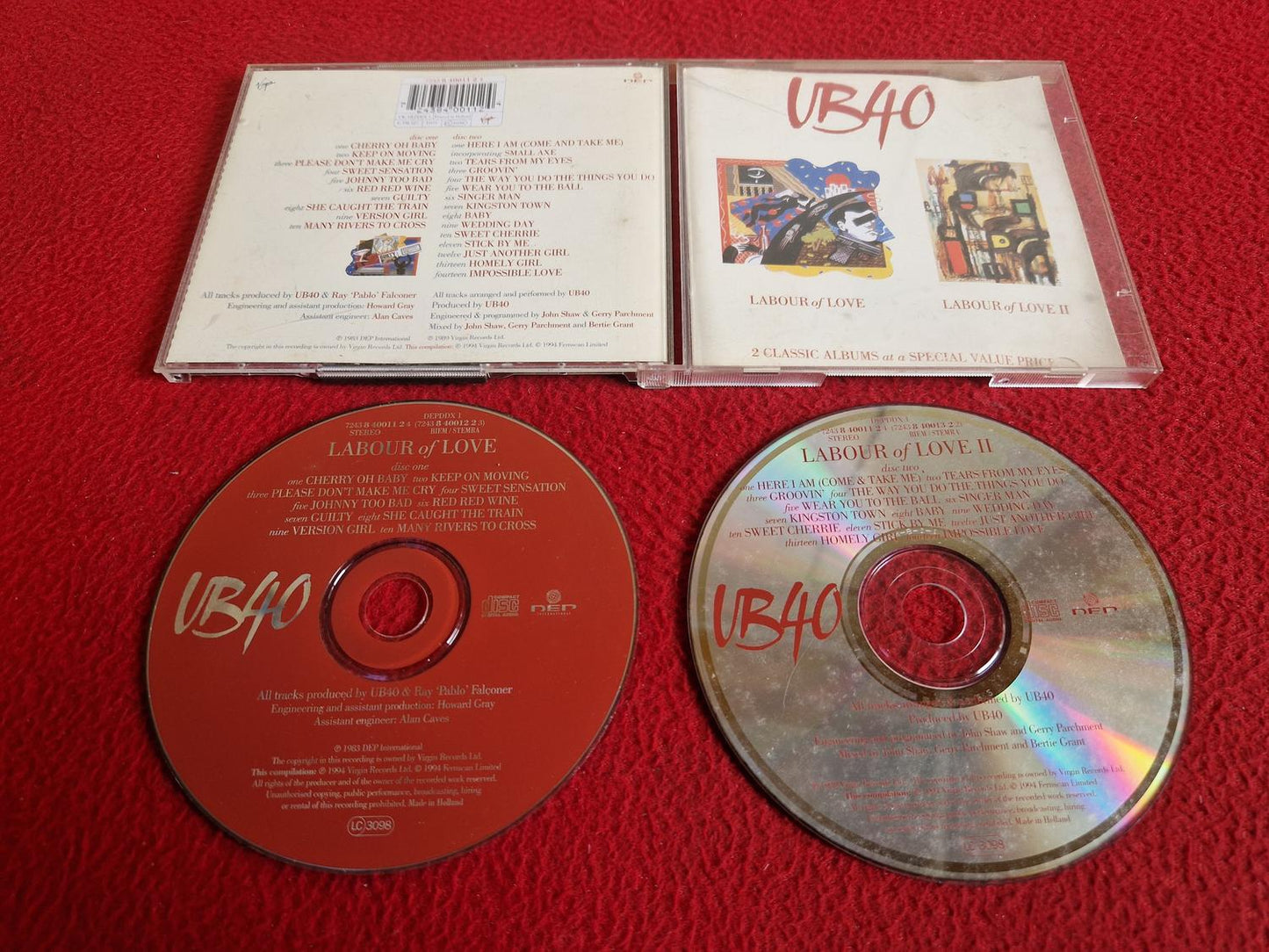 UB40 LABOUR OF LOVE 1 & 2 CD