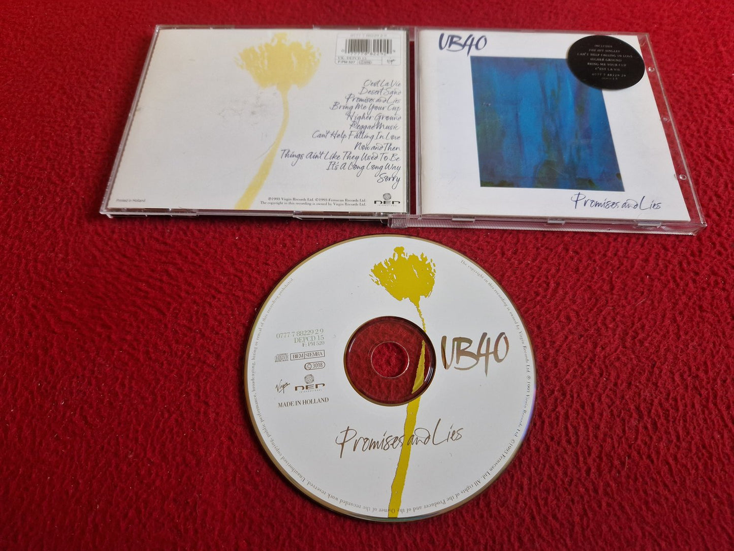 UB40 PROMISES AND LIES CD
