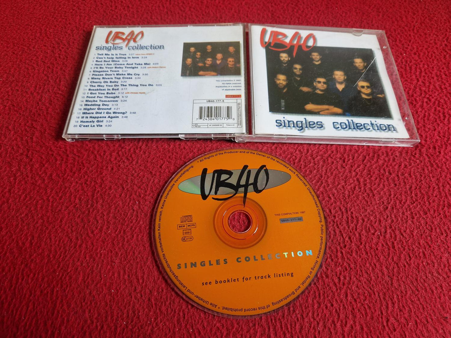 UB40 SINGLES COLLECTION CD