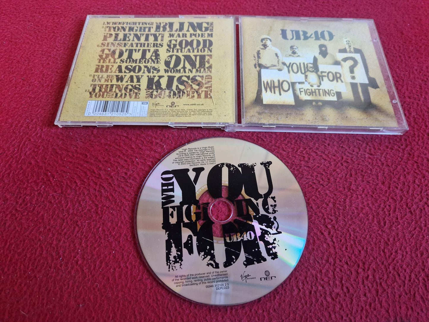 UB40 WHO YOU FIGHTING FOR? CD