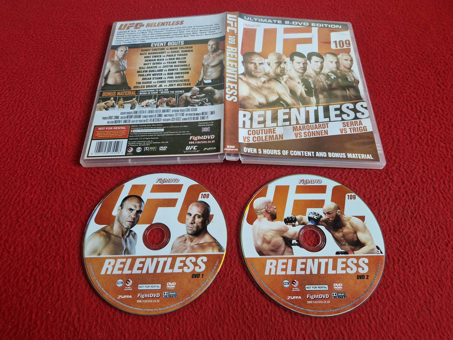 UFC 109 RELENTLESS DVD