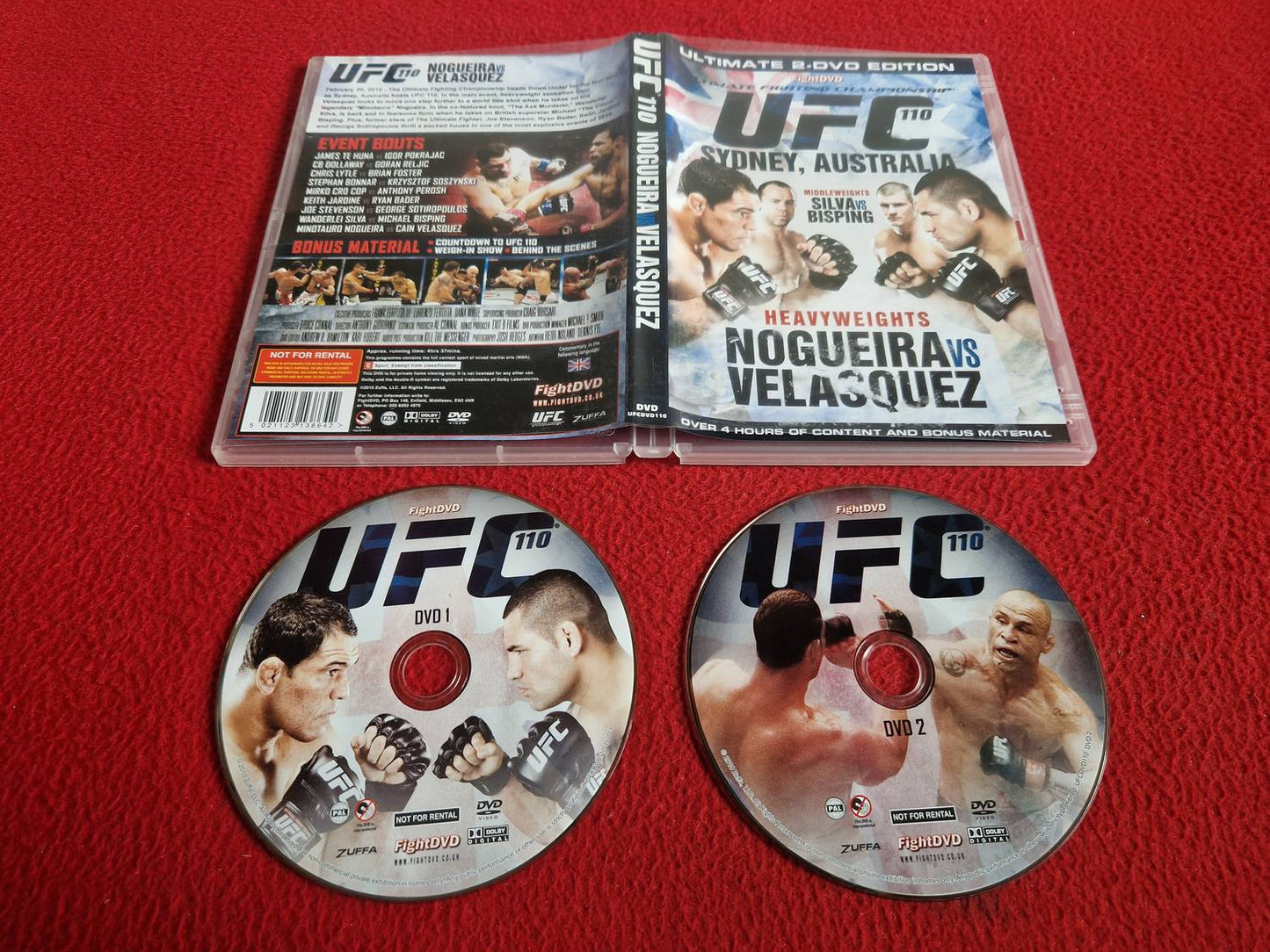 UFC 110 NOGUEIRA VS VELASQUEZ DVD