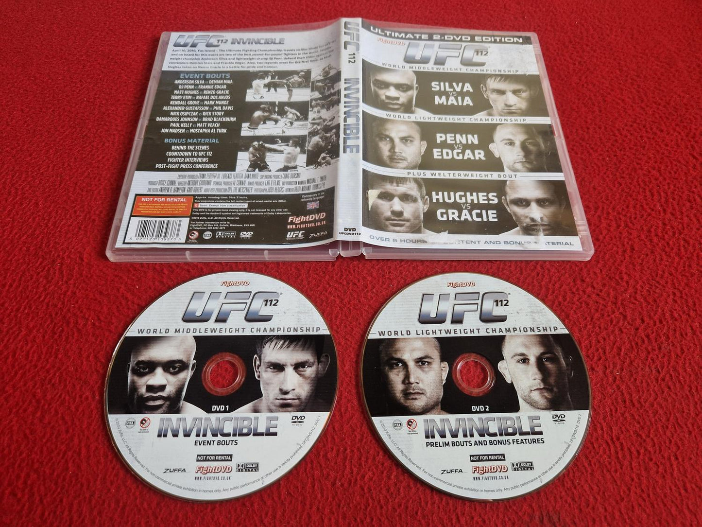 UFC 112 INVINCIBLE DVD