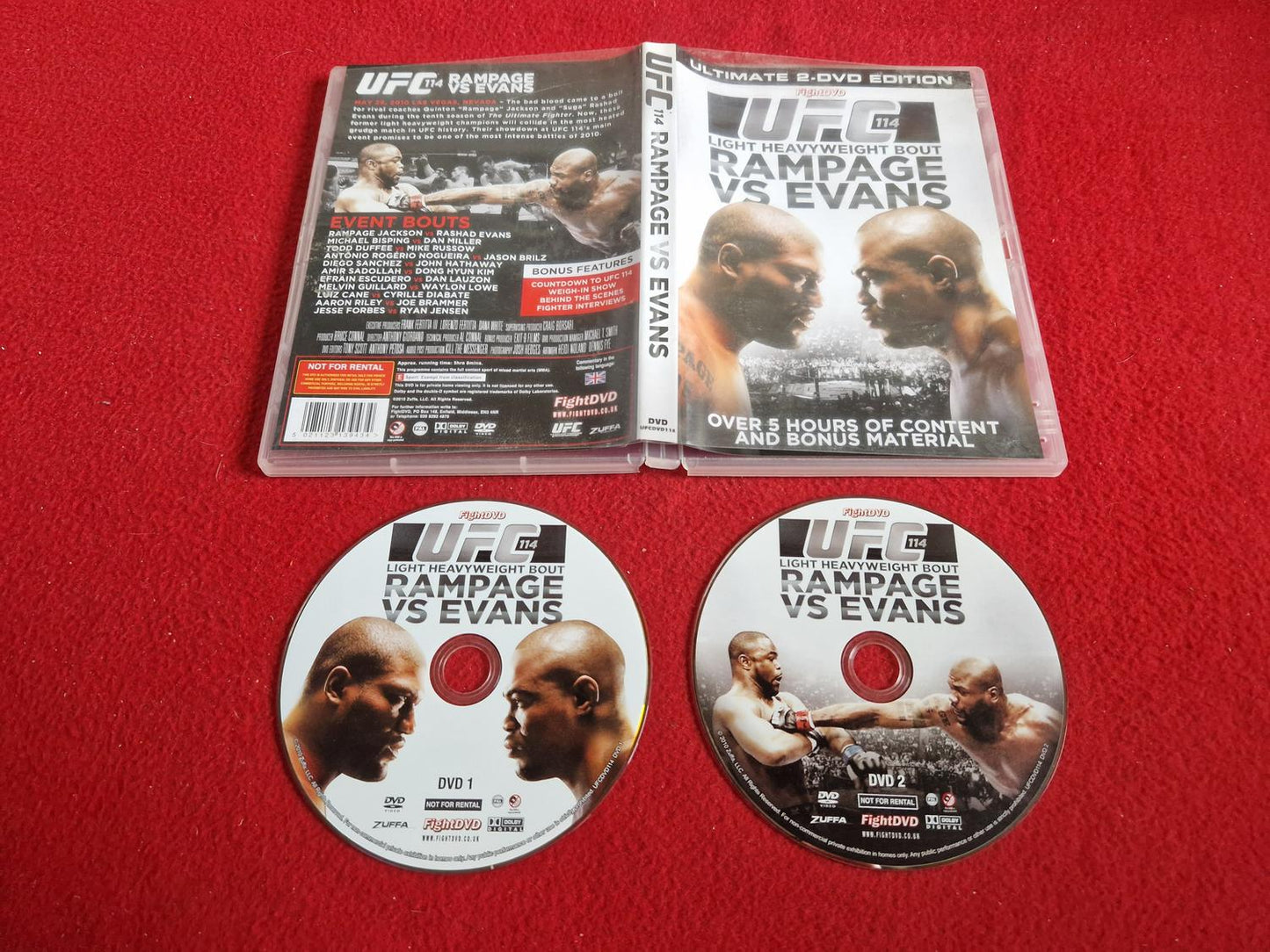 UFC 114 RAMPAGE VS EVANS DVD