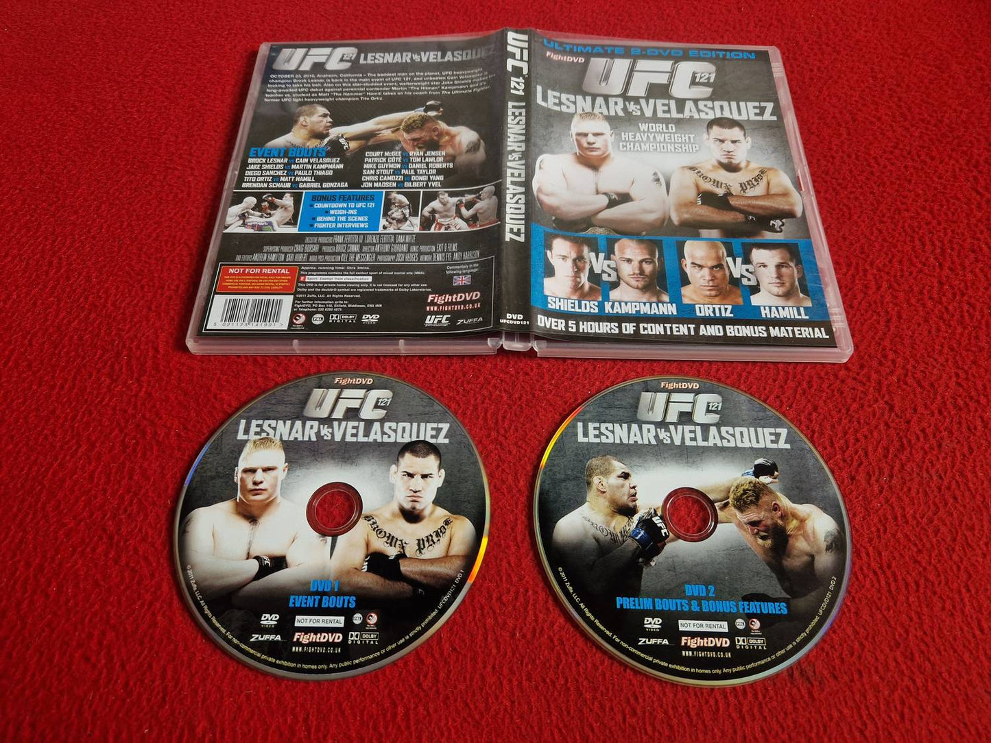 UFC 121 LESNAR VS VELASQUEZ DVD