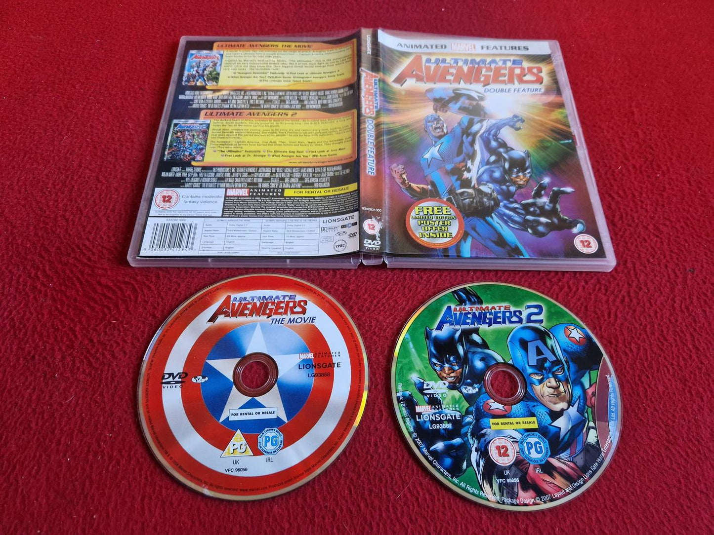 ULTIMATE AVENGERS DOUBLE FEATURE - THE MOVIE & AVENGERS 2 DVD