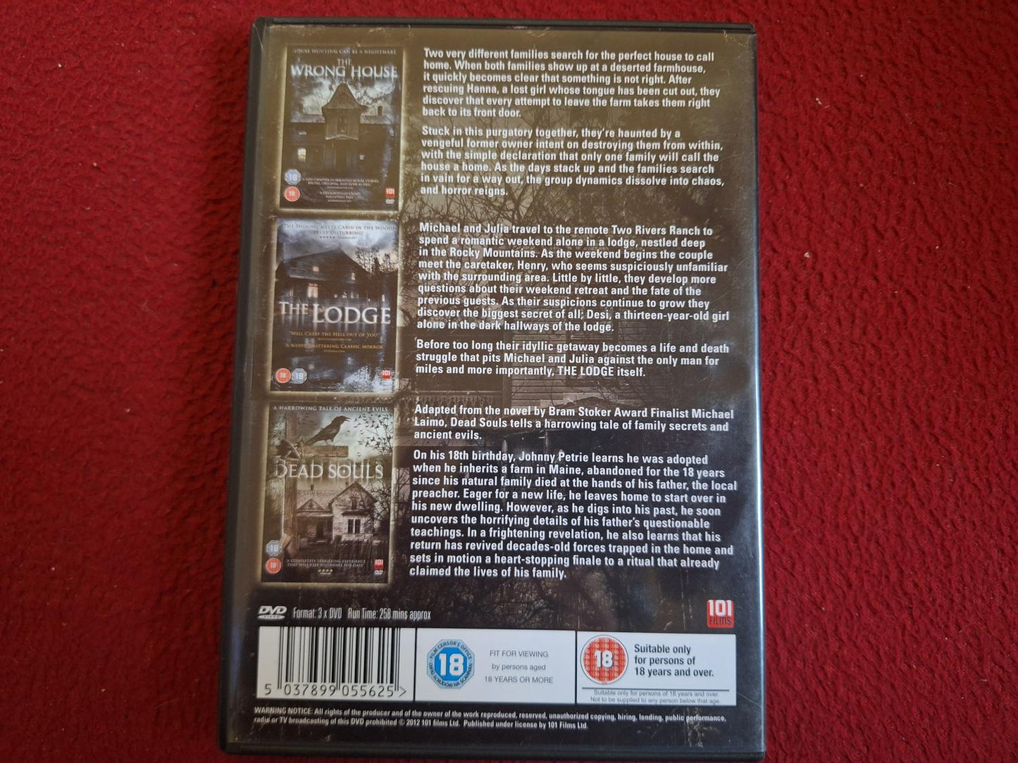 ULTIMATE HAUNTED - THE WRONG HOUSE / DEAD SOULS / THE LODGE BOX DVD