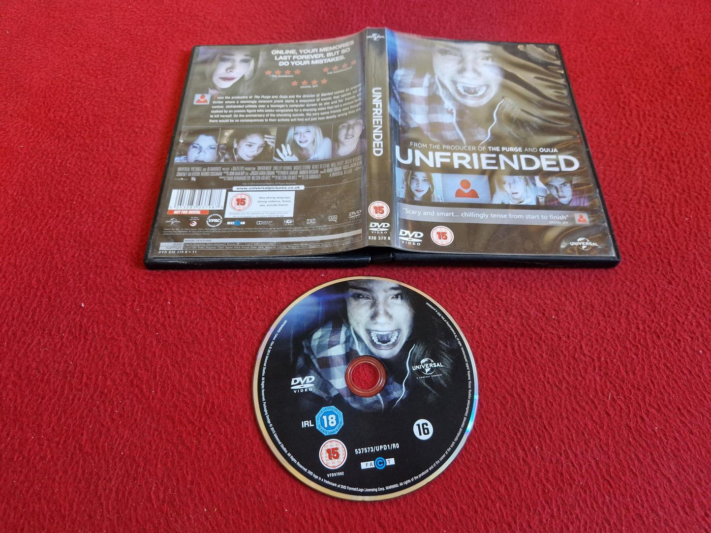 UNFRIENDED DVD