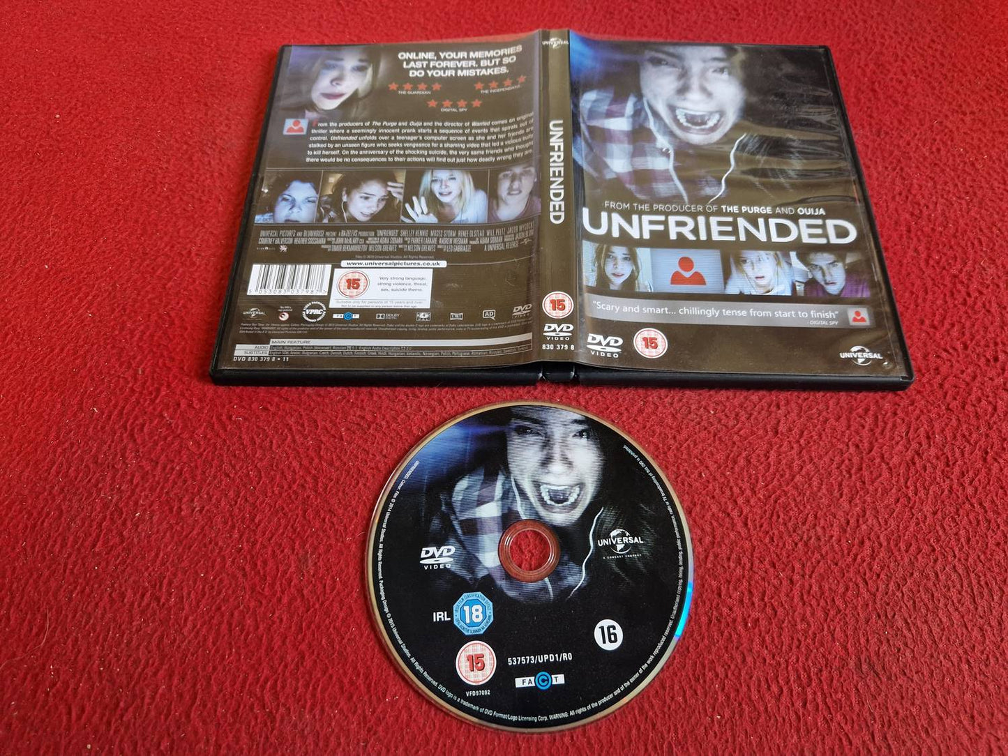UNFRIENDED DVD