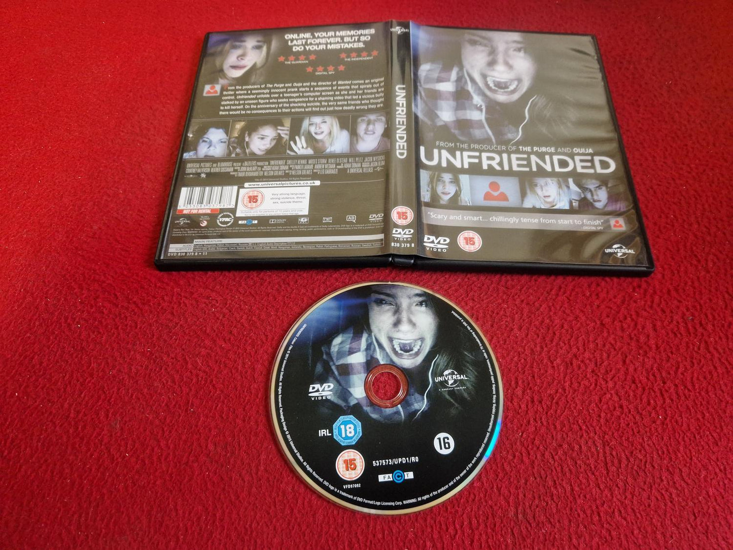 UNFRIENDED DVD