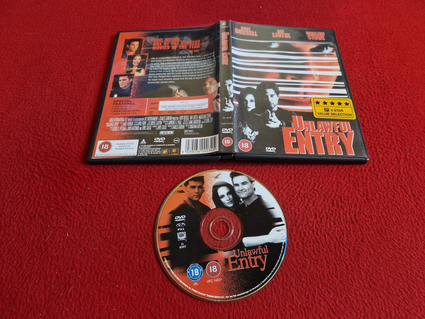 UNLAWFUL ENTRY DVD
