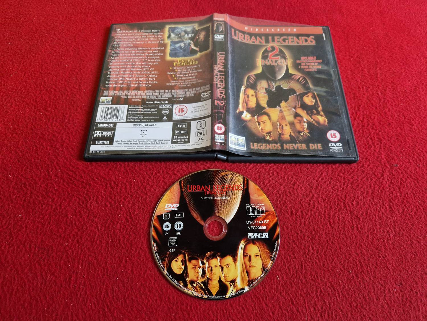URBAN LEGENDS 2 DVD