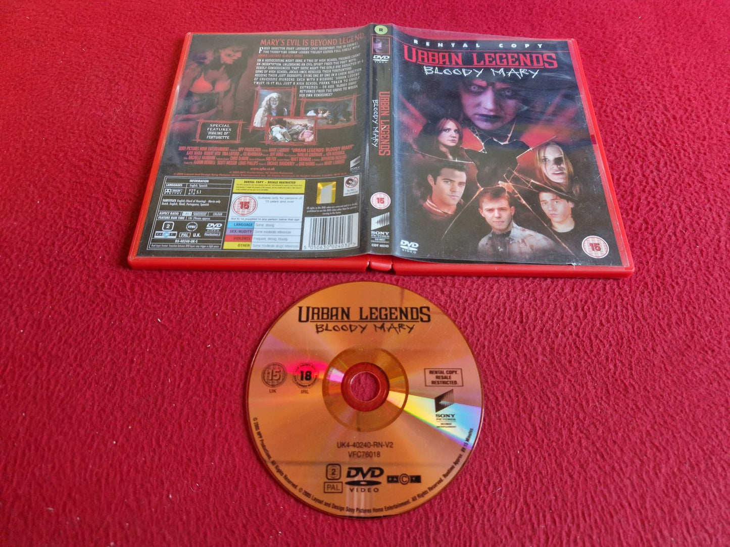 URBAN LEGENDS BLOODY MARY DVD