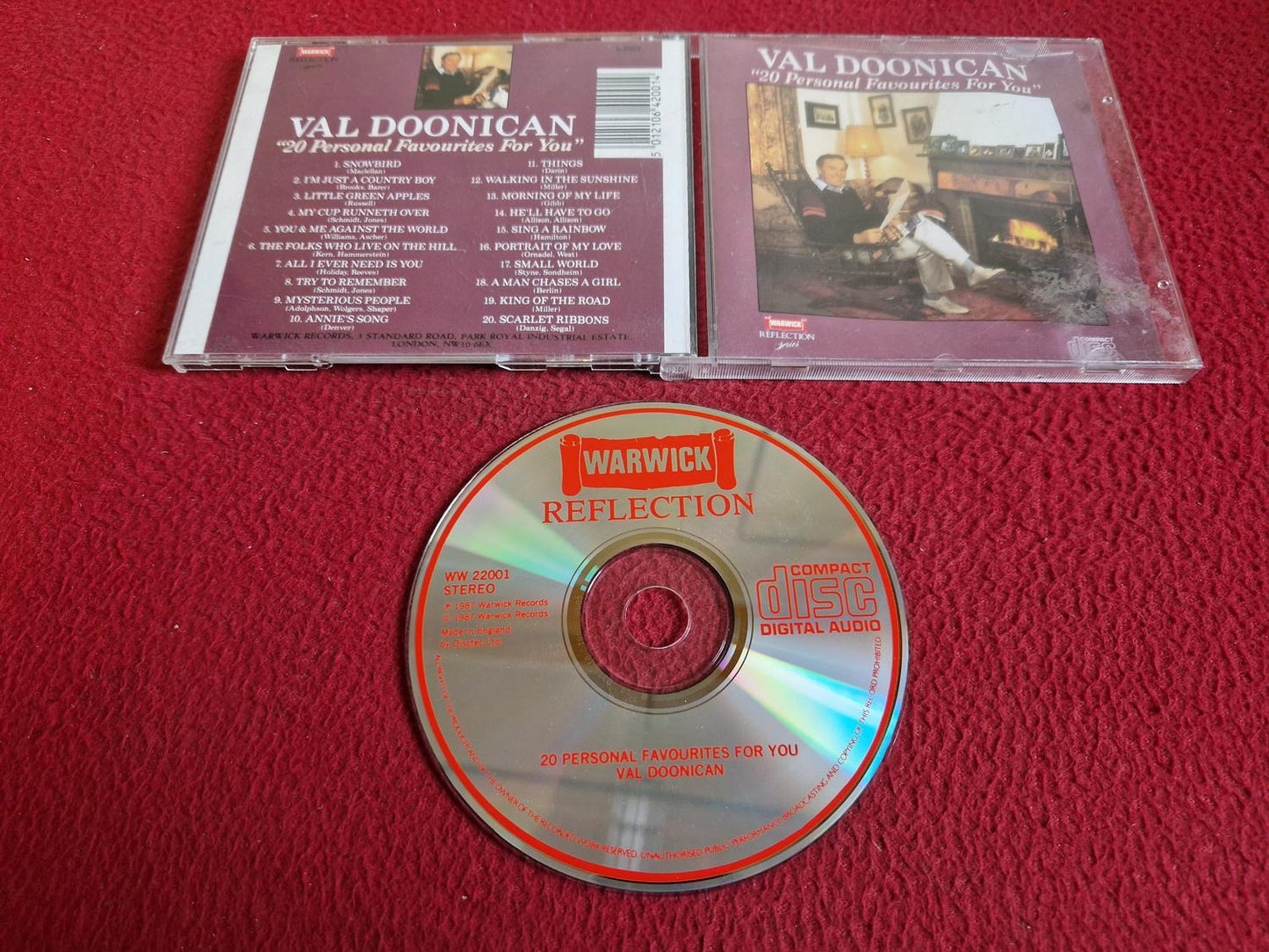 VAL DOONICAN 20 PERSONAL FAVOURITES FOR YOU CD
