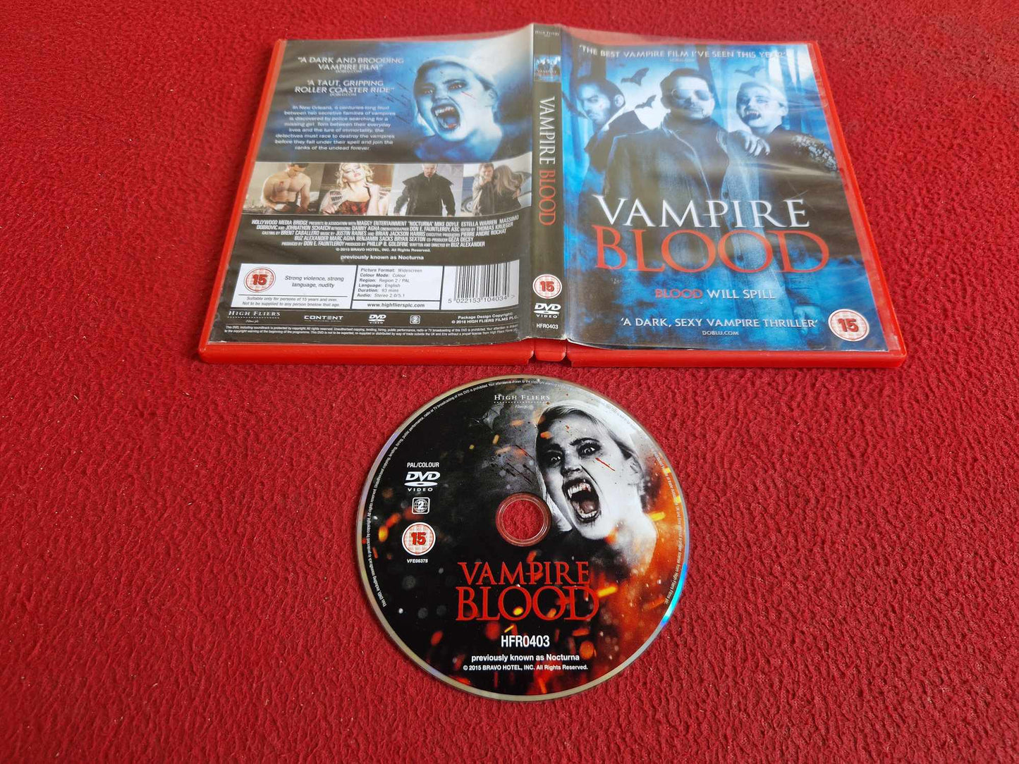 VAMPIRE BLOOD DVD