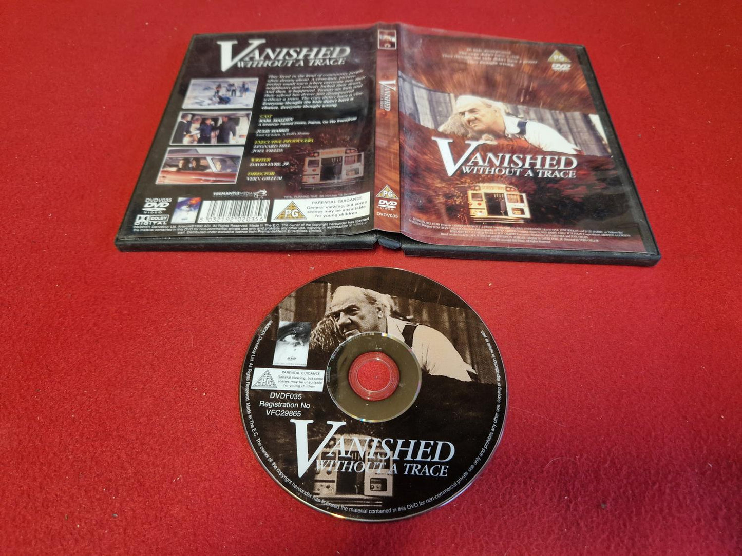 VANISHED WITHOUT A TRACE till DVD